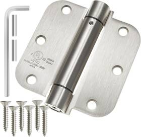 Dc5835-sn Cauldham 2 Pack Heavy-duty 3-1/2 Inch Self-closing Spring Door Hinge With 5/8 Ra
