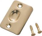 45734940895 Cb-s04pb Mintcraft Strike Plates Round Corner Solid Brass Finish