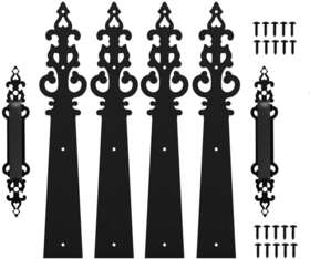 Ccjh 691162621426 Metal Garage Door Decorative Hardware Hinges Carriage House Accents Screw