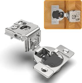 Dcl-gj2024062902-3274 Chibery 10 Pack 1-1/4 Inch 4d Soft Close Concealed Cabinet Hinges Satin Nickel 105 Open