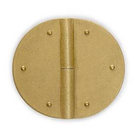 Af-0070 Chinese Brass Hardware Oblong Hinge 2-inch - Set Of 2 Architectural Interior