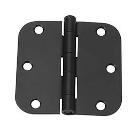 Colester Direct 762539855956 3.5 Inch X3.5 Door Hinge With 5/8 Radius 30 Black