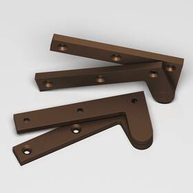 4-m10b Colonial Bronze 4 Solid Brass 4-3/8 Inch W Door Hinge - Pair Matte Oil Rubbed