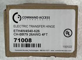 Eth4w454-626 Command Access 71008 Electric Transfer Hinge 4.5x4 626 Ch-bb79 26awg 4ft