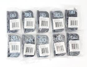 44074-12 Cosmas 10pk Flat Black Door Hinge 4 Inch X With 5/8 Radius Corners For 3 Doors