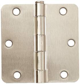 37588 Cosmas Fba Satin Nickel Door Hinge 3.5 Inch X With 1/4 Radius