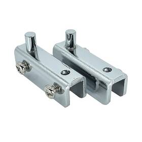 Gdh5ch Cr Laurence Chrome Standard Mount Glass Door Hinges - Pair