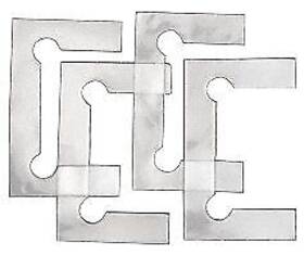 V1e4gkclr Cr Laurence Crl Clear Gasket Replacement Kit For Vienna Hinges