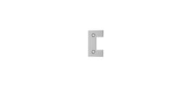 V2ch Cr Laurence Crl Polished Chrome Vienna Series Standard Cover Plate For The Door Side