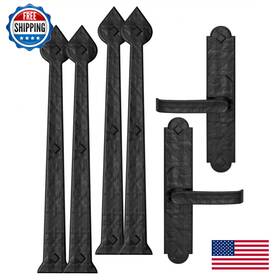 Cre8tive Hardware B088wg7b96 Rustic Aspen Magnetic Garage Door 6-piece Set