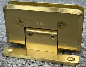 C0l037sb Crl Cologne 037 Series Wall Mount Fthft Back Plate Hinge Satin Brass 4 Inch