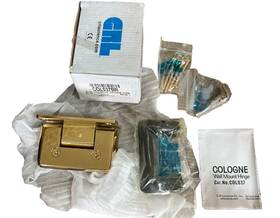 Col037br Crl Brasscolor Cologne Wall Mount Hinge Frameless Glass Door Heavy Duty New