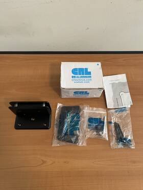 Col044 Crl Mbl Cologne Black Wall Mount Offset Back Plate Hinge New