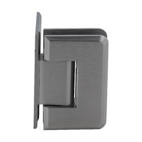 P1n544bn Crl Brushed Nickel Pinnacle 5 Degree Wall Mount Offset Back Plate Glass Hinge