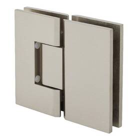 Crl V1e780bn Brushed Nickel Vienna 180 Degree Glass-to-glass Positive Close Hinge