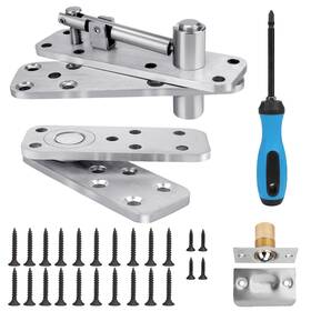 Crystmetal 768351626460 Stainless Steel Hidden Door Hinge Swinging Pivot 360 Rotation 570lbs