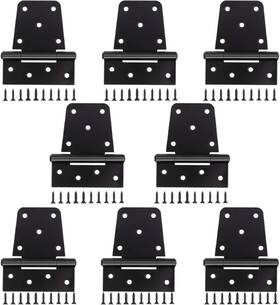 Ctrowelpro 734598654450 3.5 Inch Heavy Duty Gate T Hinges 8pcs Shed Barn Wood Fence Black Us