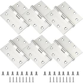 Ctrowelpro 734598654511 4.5 Inch Heavy Duty Commercial Door Hinges 6 Pack X Stainless Steel