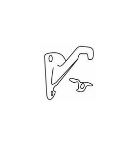 406107 Delaney Nickel 3 Inch Hand Rail Bracket