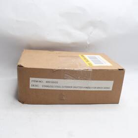 489100ss Delaney Decorative Plain Bearing Surface Mount Shutter Hinge Stainless Steel