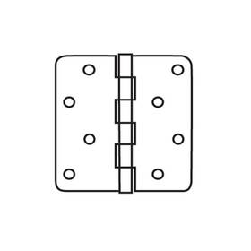 Rh4531 Delaney 4 Inch X Plain Bearing 5/8 Radius Corner Mortise - Bronze
