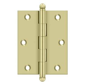 Ch3025u3-unl Deltana 760923484423 3 Inch X 2-1/2 Hinge With Ball Tips Unlacquered Bright Brass Finish