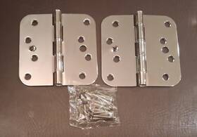 Deltana 760923487158 S44r526-sec 5/8 Plain Bearing Full Mortise Security Hinge Corner Chrome