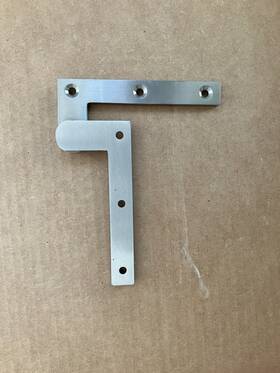 Bci578268 Deltana 4-3/8 Inch X 5/8 1-7/8 Solid Brass Pivot Hinge Satin Nickel
