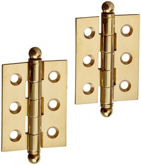 Ch2015u3-unl Deltana Solid Brass 2-inch X 1-1/2-inch Cabinet Hinge With Ball Tips