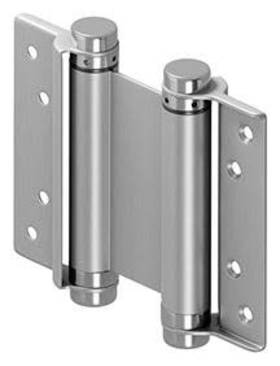 Dashs4u32d Deltana Dashs4 4 Inch X 5 Spring Square Corner Double Action Door - Stainless Steel