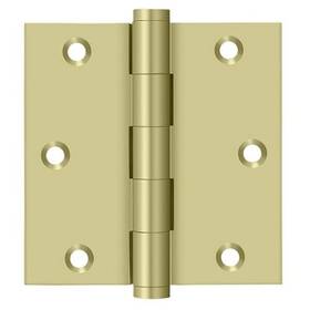 Dsb353-unl-r Deltana 3-1/2 Inch X Square Hinge Residential Unlacquered Bright Br