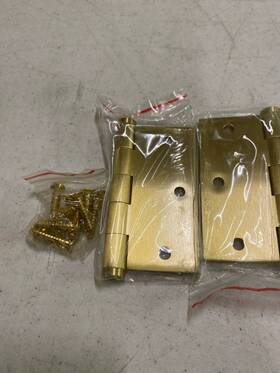 Dsb354 Deltana Dsb35 Solid Brass 3.5 Inch Square Corner Full Mortise Hinge