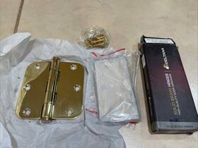 Dsb35r53-unl-r Deltana Solid Brass 3.5 Inch Square Corner Full Mortise Hinge New