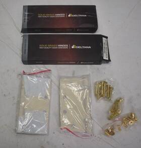 Dsb45b3-unl Deltana Dsb45b3-un Square Ball Bearing Hinge Unlacquered Solid Brass 4-1/2 Inch 2pr