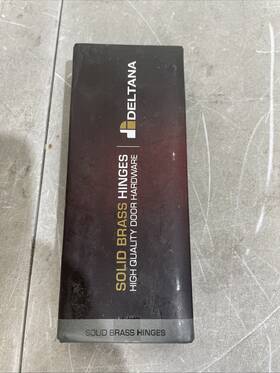 Dsb4b3-unl Deltana 4 Inch X Solid Brass Hinge Square Corner