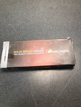 Dsb4r419-rz Deltana 4.0 Inch X 1/4r Solid Brass Hinge 2/pk - Matte Black