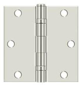 S35bbu14-r Deltana S35bb-r 3-1/2 Inch X Ball Bearing Square Corner Hinge - Nickel