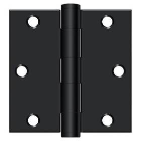 S35hd1b Deltana Black Square Hinge Holes Per Leaf 3