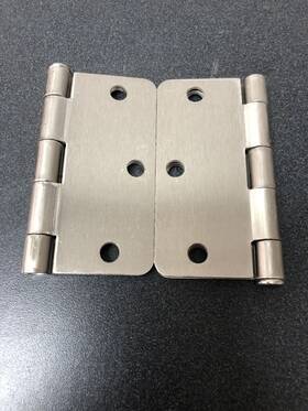 S35r415 Deltana 3.5 Inch Plain Bearing Hinge Pair - Satin Nickel