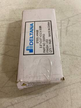 S35r53-bt Deltana Polished Brass 3-1/2 Inch Ball Bearing Hinges Pair