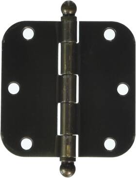 S35r55-bt Deltana Steel 3 1/2-inch X 5/8-inch Radius Hinge With Ball Tips