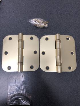 S35r5bb4 Deltana Commercial Ball Bearing Hinge Pair 3.5 Inch X 5/8 Radius B