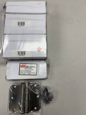 S35r5hd5 Deltana 10 Pairs - 3.5 Inch X Plain Bearing 5/8 Radius Corners Mortise Hinge