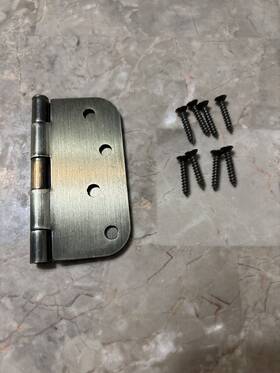 S44r55 Deltana 4 Inch X4 Plain Bearing 5/8 Radius Mortise Hinge - Pair Antique Br