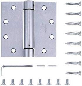 Sd-k7ss02 Dependable Direct 2 Pack - 4.5 Inch X4.5 Stainless Steel Self Closing Reversible Door Hinge Heavy Du