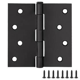 188987 Design House 044321014056 Square Corner Steel Hardware Hinges For Interior Doors 4 X Matte Black