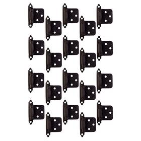 189670-orb Design House 044321023010 Overlay Hinges For Kitchen Cabinets 20-pack Oil Rubbed Bronze