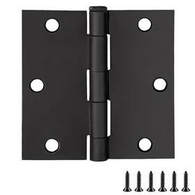 Design House 044321185947 9-pack Matte Black Door Hinges 3.5-inch X Square Corner Radius S