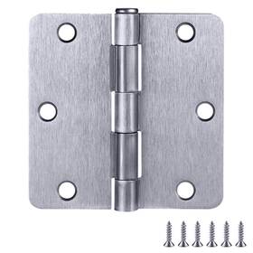 Design House 044321189396 Door Hinges For Interior Doors 6-pack 3.5-inch X Rounded 1/4-inch