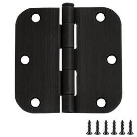 Design House 044321189570 Door Hinges For Interior Doors 6-pack 3.5-inch X Rounded 5/8-inch